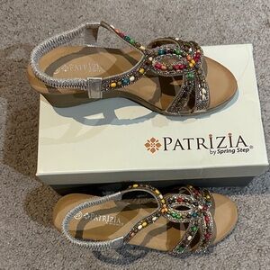 Spring Step Patrizia Colorful Beaded Sandals